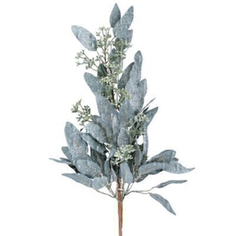 This frosted eucalyptus branch is by Designer Gisela Graham and will delight for years to come. It will compliment any Christmas decorations and has a matching garland and wreath available. Remember Booker Flowers and Gifts for Gisela Graham Christmas Decorations. 
